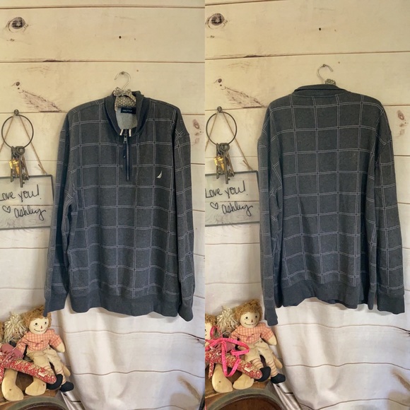 Nautica; Gray; Pullover; ZIP Up - Picture 3 of 10